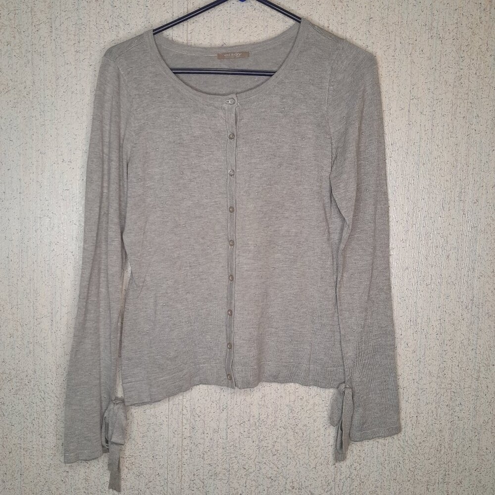 ORSAY - S  Gray Cardigan - Bow Sleeves